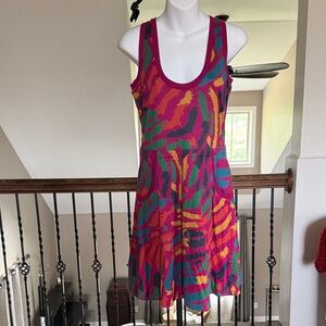 Marc By Marc Jacobs Vibrant Multicolor Mini Dress